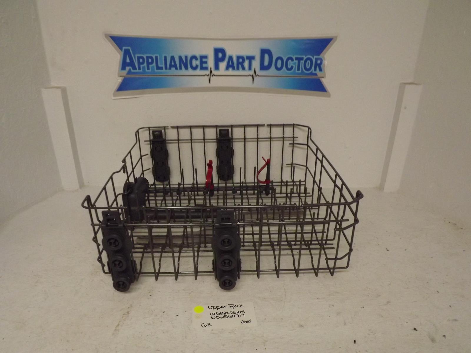 GE Dishwasher WD28X26105 WD28X21719 Upper Rack Used GE Dishwasher WD28X26105 WD28X21719 Upper Rack Used
